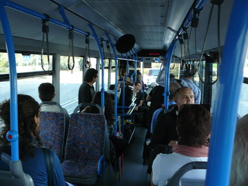 Inside the bus